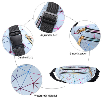 Sac banane holographique néon