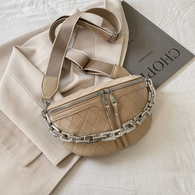 Sac banane bandoulière cuir chic