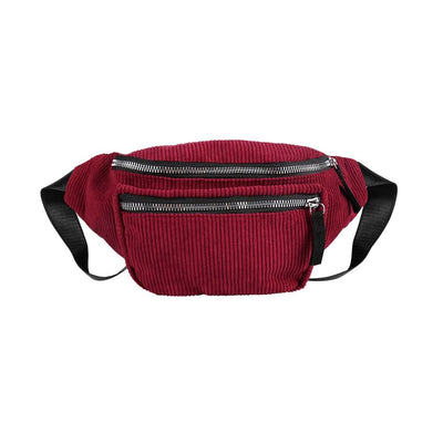 Sac banane velours côtelé