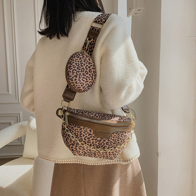 Sac banane femme imprimé léopard sauvage