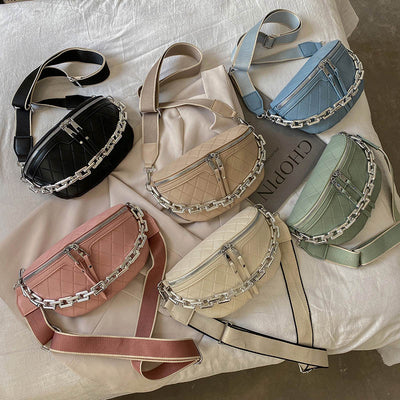 Sac banane bandoulière cuir chic