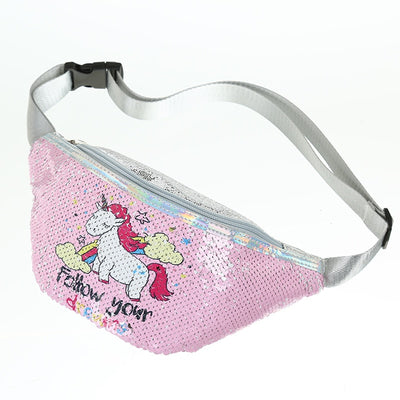 Sac banane licorne à strass adolescents