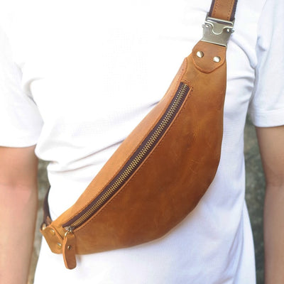 Sac banane homme cuir crazyhorse