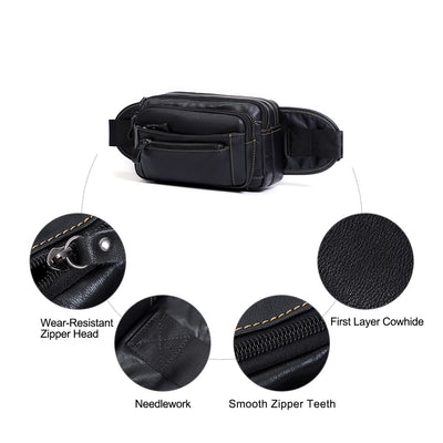 Sac banane en cuir homme pour voyage