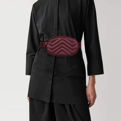 Sac banane cuir rond