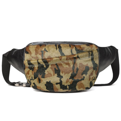 Sac banane cuir camouflage homme