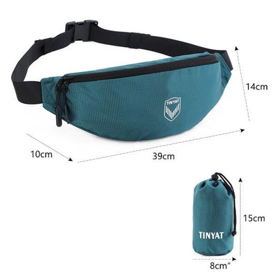 Sac banane noir sportswear homme waterproof