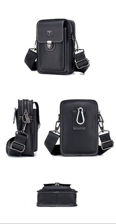 Sac banane pochette en cuir chic homme