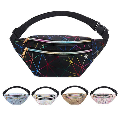 Sac banane holographique néon