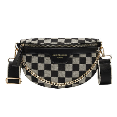Sac banane chic damier