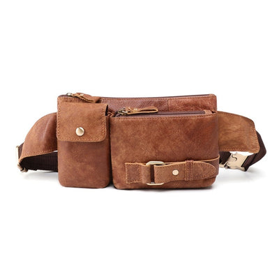 Sacoche banane aventure homme en cuir