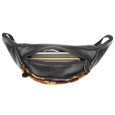 Sac banane cuir camouflage homme