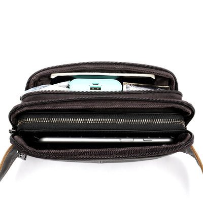 Sac banane en cuir chic homme