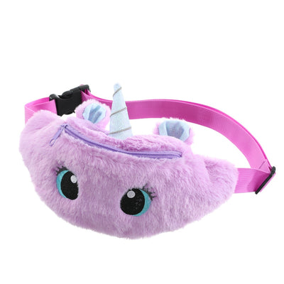 Sac banane mignon kawaii licorne fourrure