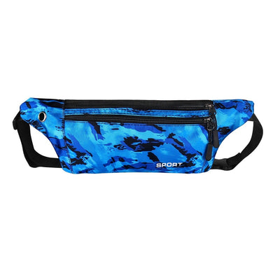 Sac banane bleu sport