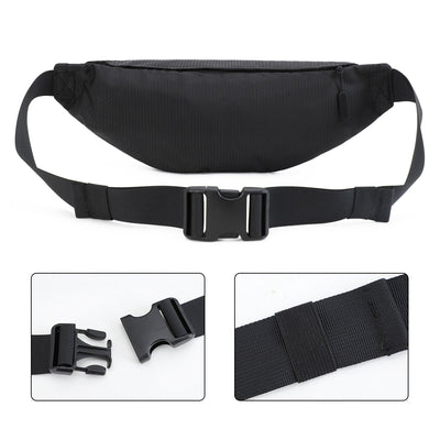 Sac banane noir sportswear homme waterproof