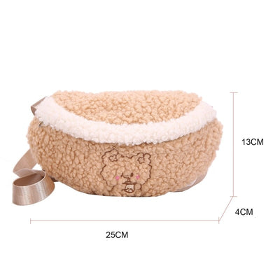 Sac banane ourson en velours