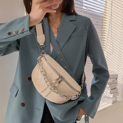 Sac banane bandoulière cuir chic