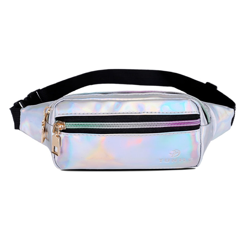 Petite sacoche banane brillante holographique �?? Mon Sac Banane