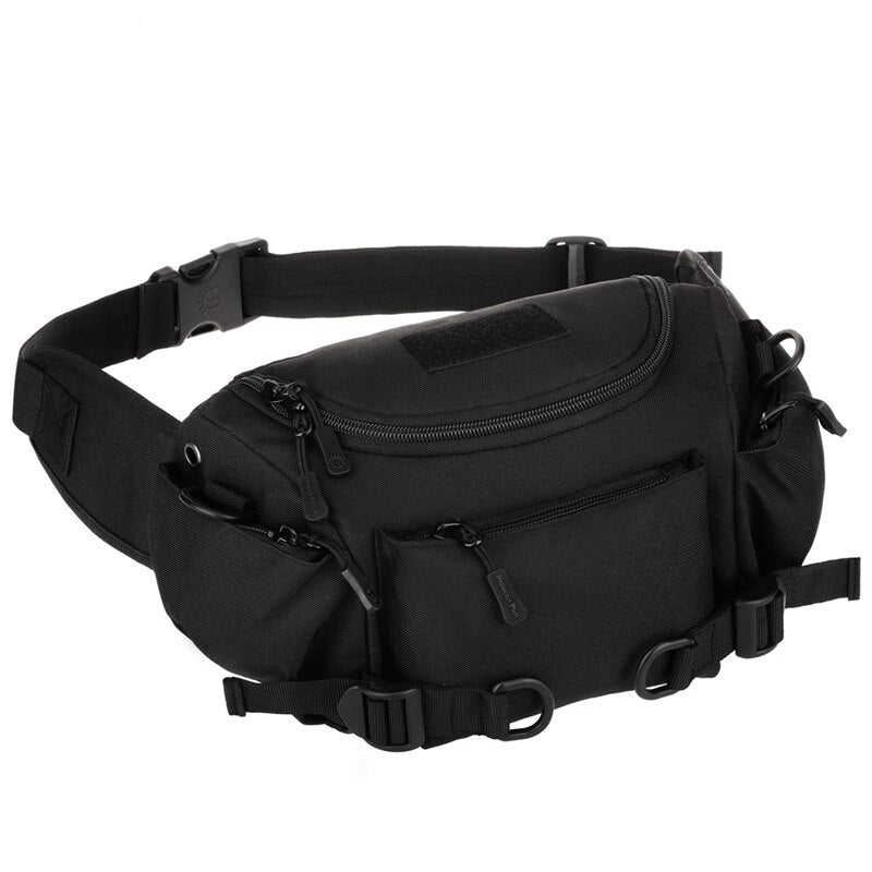 Banane De Sport Noir Pour Homme – Sac De Taille 28x14x10 Cm, Imperméable, Léger, Pour Course Et Extérieur