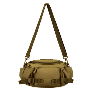 Sac banane noir multipoches homme