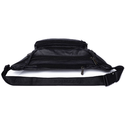 Sac banane cuir marron