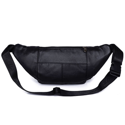 Sac banane cuir marron