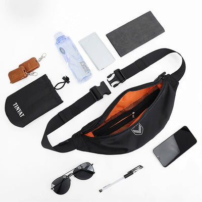 Sac banane noir sportswear homme waterproof