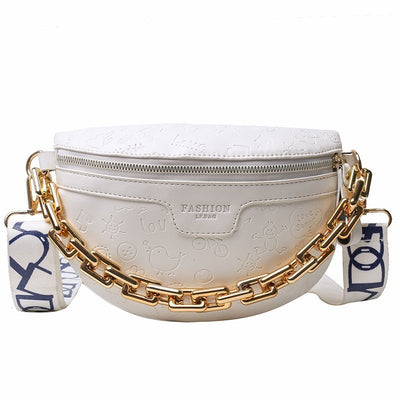 Sac banane femme chic en cuir