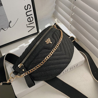 Sac banane bandoulière cuir blanc