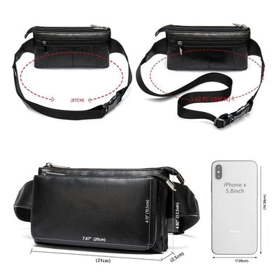 Sacoche banane cuir à personnaliser