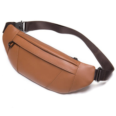 Sac banane cuir vintage