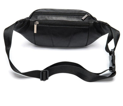 Sac banane noir cuir