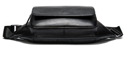 Sac banane noir cuir