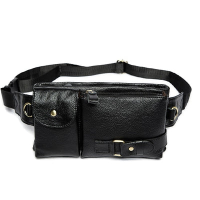 Sac banane cuir noir homme - Mon Sac Banane ™
