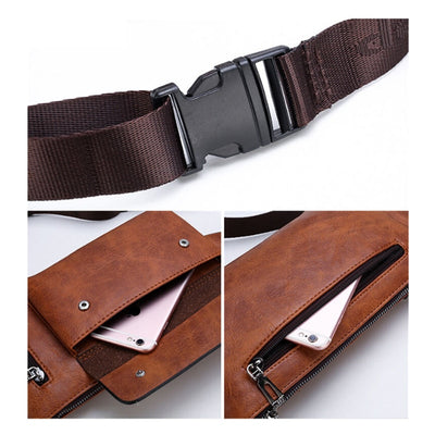 Sacoche banane en cuir homme luxe