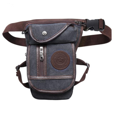 Sac banane jean cuir sport moto velo