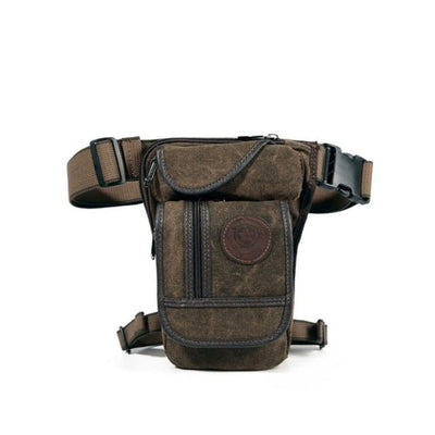 Sac banane jean cuir sport moto velo