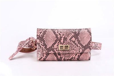 Sac banane femme vintage cuir imprimé