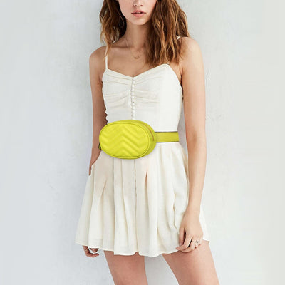 Sac banane chic femme fourre-tout matelassé