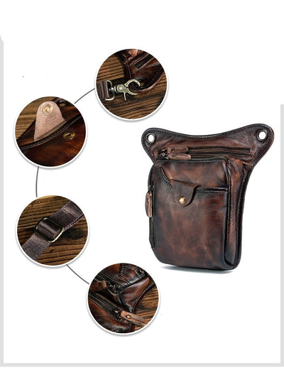 sac banane sport cuir moto velo