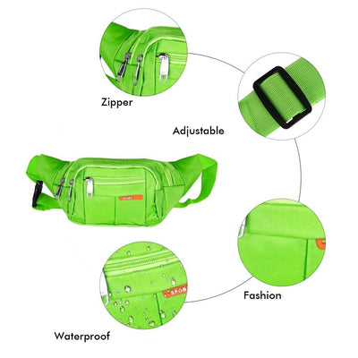 Sacoche banane sport couleurs vives