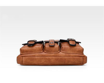 Sac banane cuir homme multi-compartiments