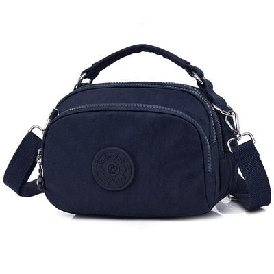 Sac banane femme style sac à main bleu souris