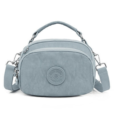 Sac banane femme style sac à main bleu souris