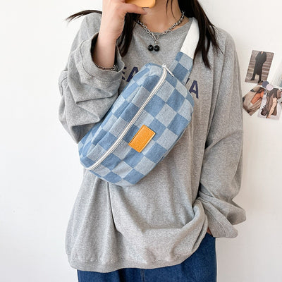 Sac banane vintage tissu femme