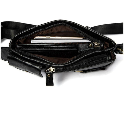 Sac banane cuir noir homme - Mon Sac Banane ™